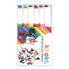 Brush Tip Acrylic Markers - Set of 12's
